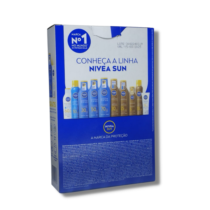 Kit Protetor Solar Nivea Sun Protect FPS50 200ml + Protetor Solar FPS70  40ml - Drogaria Sao Paulo