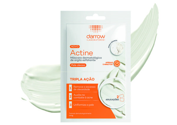 Actine Máscara Esfoliante Facial de Argila Tripla Ação 2x5g