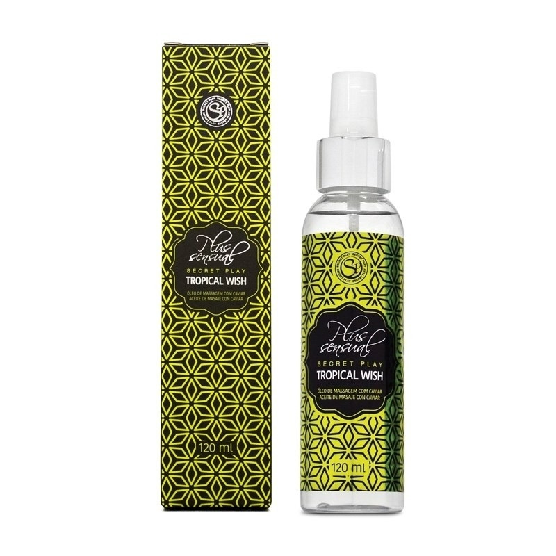 Óleo de Massagem Tropical Wish Plus Sensual Secret Play 120ml