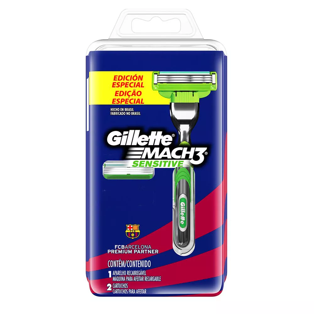 Aparelho de Barbear Gillette Mach3 Sensitive Barcelona