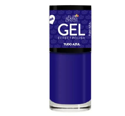 Esmalte Efeito Gel Bella Brazil Tudo Azul nº834 com 9ml