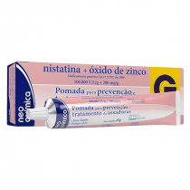 Nistatina + Óxido De Zinco 1000 UI/g 200mg/g 60g  É um creme ginecológico ideal para prevenção e tratamento de assaduras, tanto em adultos (assadura mamária, perineal, interdigital, axilar, fungos do gênero Candida ou outros), como em crianças (dermatite 