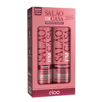 Kit Eico Salão em Casa Hidratação Intensiva Shampoo 800ml + Condicionador 750ml