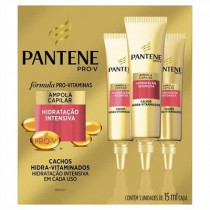 Ampola Pantene Hidratação Intensiva 3 unidades de 15ml cada