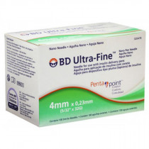 Agulha BD Ultra-fine 4mm com 100 Unidades