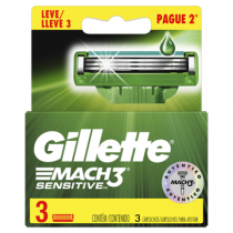 Carga Gillette Mach3 Sensitive Leve 3 Pague 2