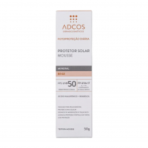 Protetor Solar Mousse Adcos Mineral FPS 50 Beige 50g