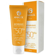 Protetor Solar Facial Anasol FPS 50 Antirrugas com 75g