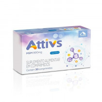 Attivs 900mg Suplemento Alimentar com 30 Comprimidos