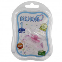 Chupeta Kuka 62742 Fase 1 Premium Bico Silicone Rosa