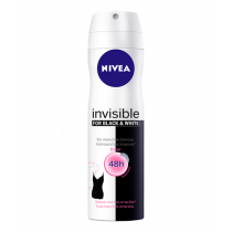 Desodorante Aerosol Nivea Invisible Black & White Clear 150ml