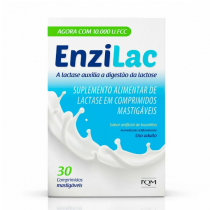 Enzilac 10.000U.FCC Suplemento de Lactase 30 Comprimidos