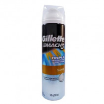 Espuma de Barbear Gillette Mach3 Suave 250ml