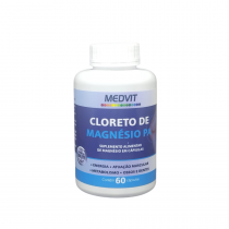 Suplemento Alimentar de Cloreto de Magnésio PA Medvit 60 Cápsulas