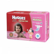 Fralda Huggies Turma da Mônica Supreme Care XG 16 Unidades