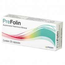 Prefolin Suplemento Vitamínico Mineral 30 Cápsulas 