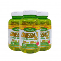 Kit Ômega 3 Fish Oil 1000mg 360 cápsulas