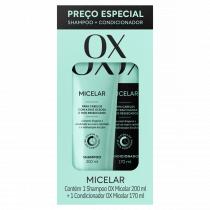 Kit Shampoo OX Micelar 200ml + Condicionador 170ml