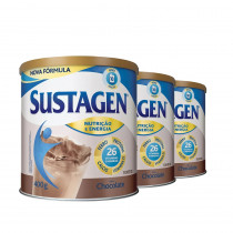 Kit Sustagen Sabor Chocolate 400g 3 Unidades