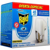 Repelente Elétrico Líquido Raid 32,9ml