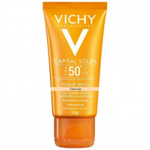 Vichy Capital Soleil FPS 50 Toque Seco com Cor 50g