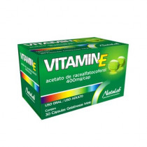 Vitamina E Natulab 400mg com 30 Cápsulas 