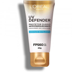 Protetor Solar L'oréal UV Defender FPS 60 Revitalizante 40g