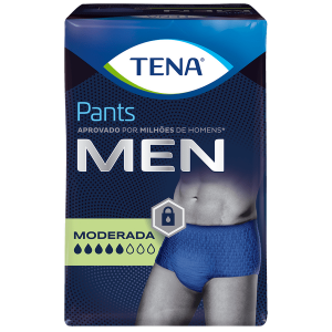 Fralda Geriátrica Tena Pants Men G/EG com 8 Unidades