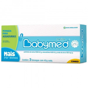 Kit Babymed Pomada para Assaduras 3 Bisnagas com 45g Cada