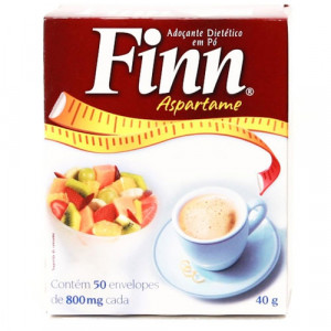 Adoçante Finn Aspartame em Pó com 50 Sachês