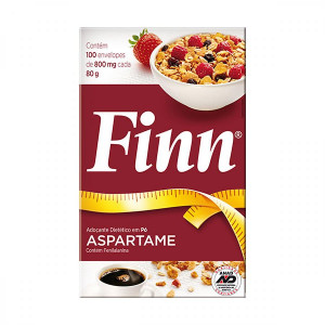 Adocante Finn Aspartame 100 Envelopes 800mg cada