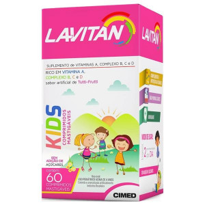 Lavitan Kids 60 Comprimidos Mastigáveis