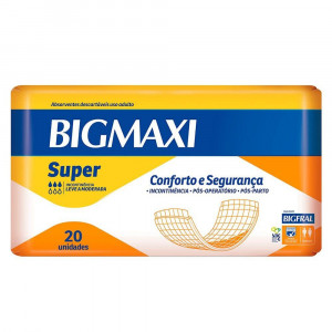 Bigfral Absorvente Geriátrico Bigmax 20 Unidades