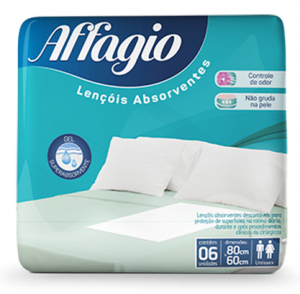 Lençol Absorvente Affagio com 6 Unidades