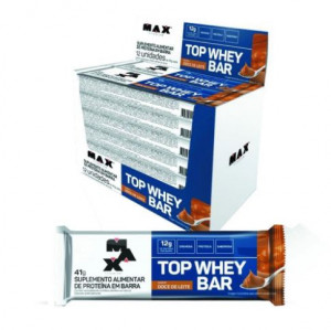 Barra de Proteína Top Whey Bar Max Titanium 12 Unidades