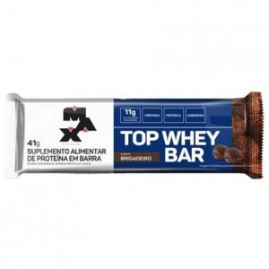 Barra de Proteína Top Whey Bar Max Titanium Brigadeiro 12 Unidades