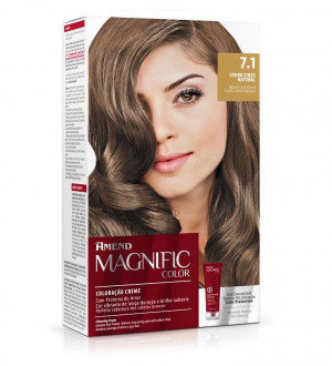 Coloração Magnific Color 7.1 Louro Cinza Natural Amend