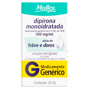 Dipirona 500mg/ml Gotas Medley 20ml 