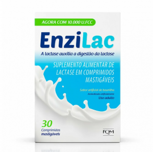 Enzilac 10.000U.FCC Suplemento de Lactase 30 Comprimidos