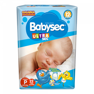 Fralda Babysec Ultra Sec P com 22 unidades