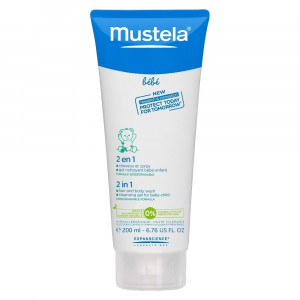 Gel de Banho 2 em 1 Cabelo e Corpo Mustela 200ml