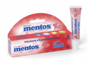 Hidratante e Regenerador Labial Lipsmile Mentos Red Fruit 10g