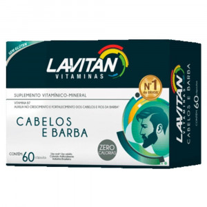 Lavitan Mais Hair Men com 60 cápsulas