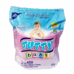 Lenço Umedecido Tutty Baby 450 unidades