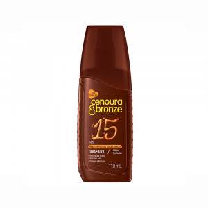 Protetor Solar Cenoura & Bronze FPS15 Efeito Dourado 110mL