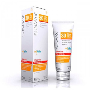 Protetor Solar Gel Creme FPS 30 Sunmax Sensitive 60ml