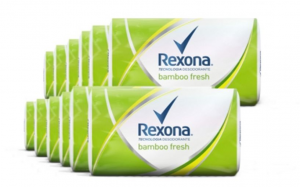 Sabonete Bamboo Fresh Rexona 84g com 12 unidades