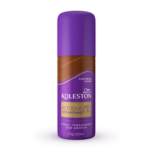 Spray Retoque Instantâneo Castanho Claro Koleston 100ml