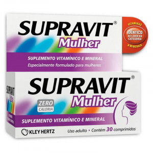 Supravit Mulher Suplemento Vitamínico e Mineral 30 Comprimidos 