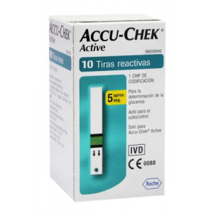 Tiras Reagentes Accu-Chek Active 10 unidades